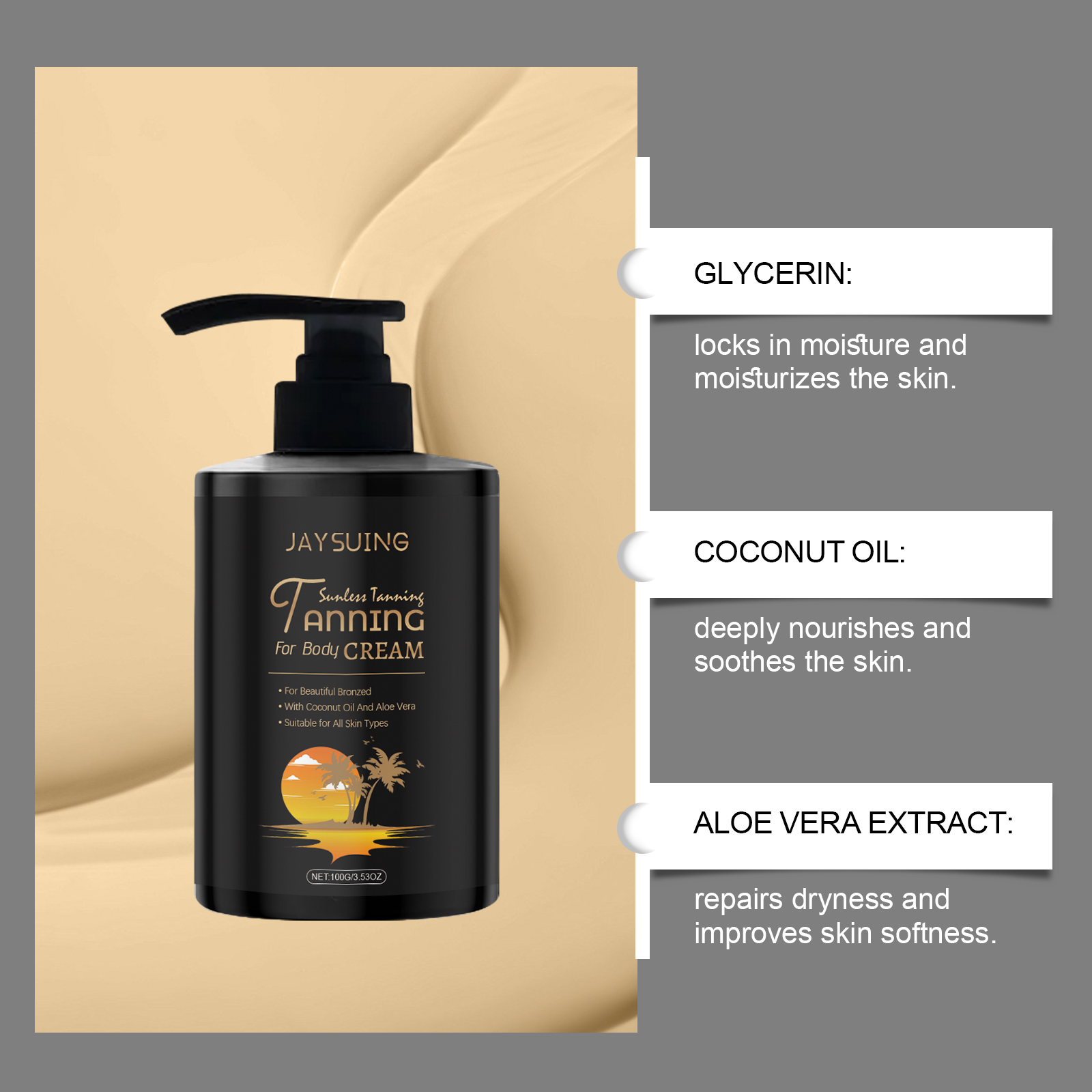 Tanning Lotion Face Body Self  – Outdoor Lighting Unit recenzja i cena
