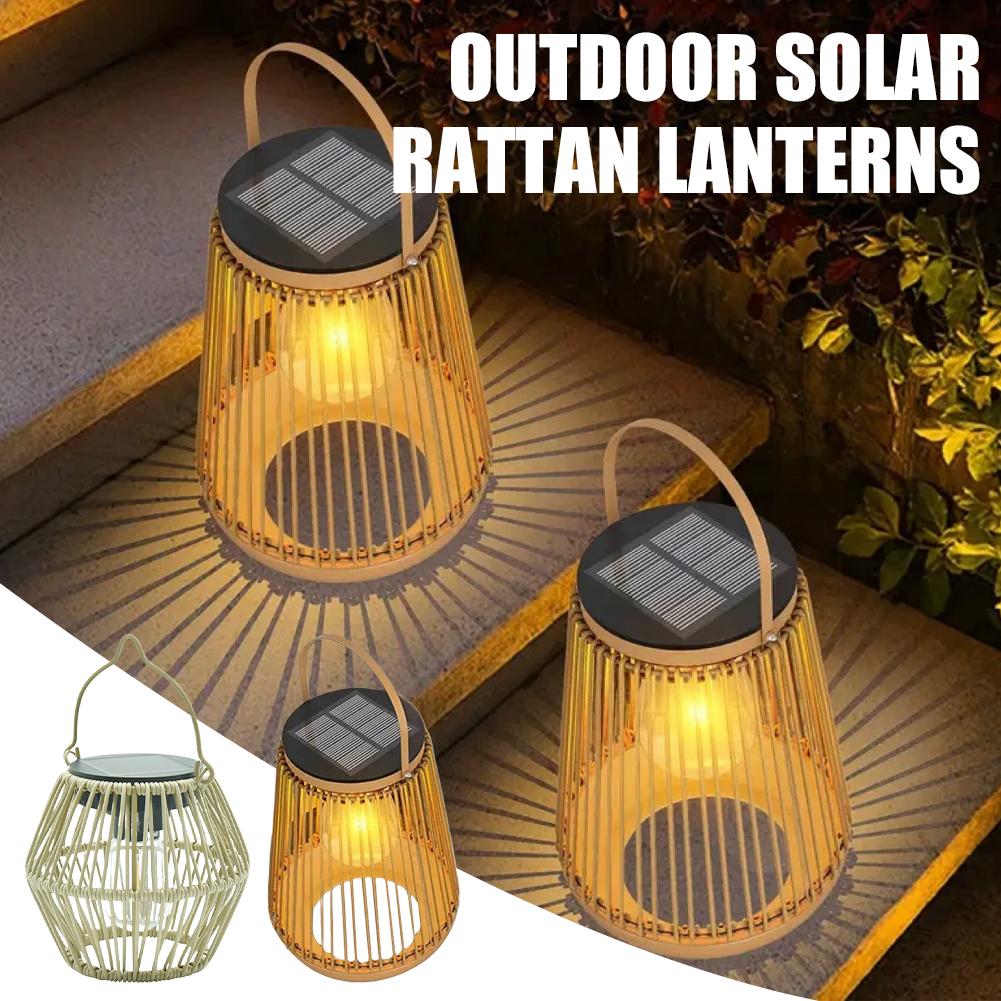 IP65 Waterproof Solar Rattan L – Outdoor Lighting Lamps recenzja i cena