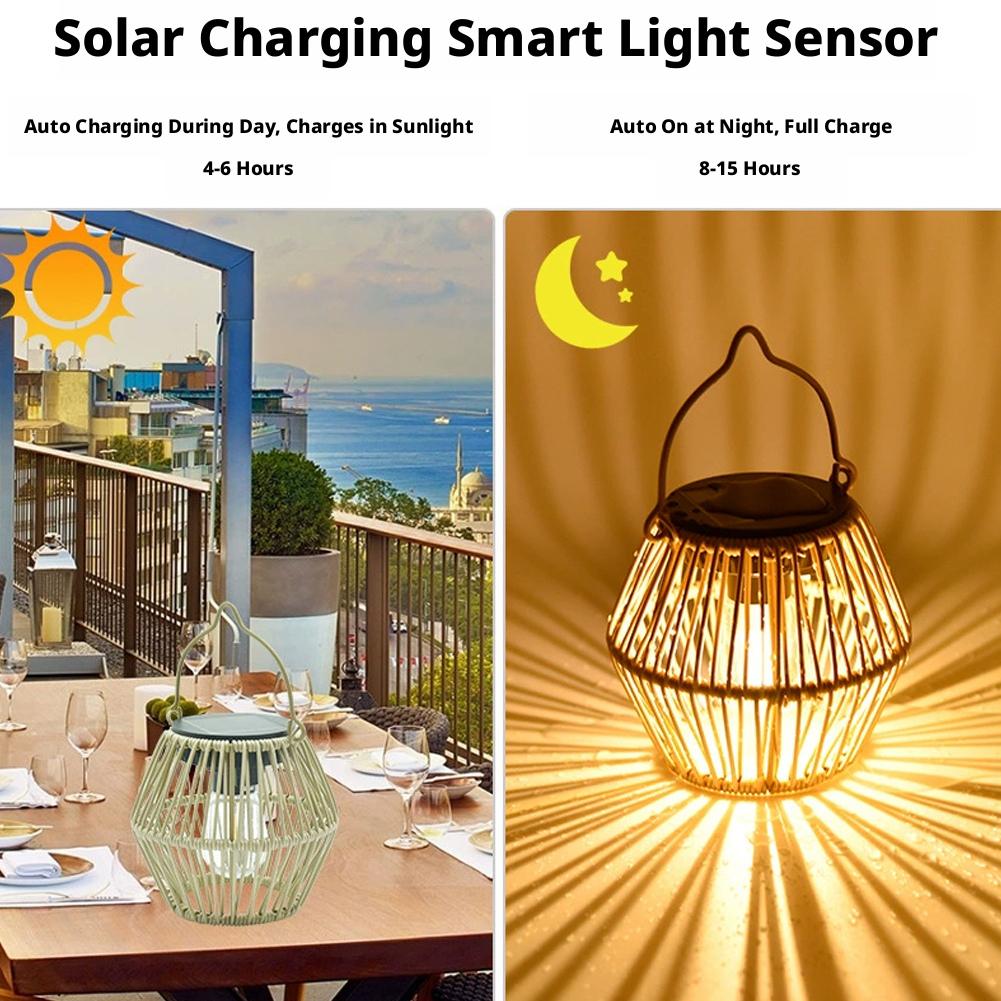 IP65 Waterproof Solar Rattan L – Outdoor Lighting Lamps recenzja i cena