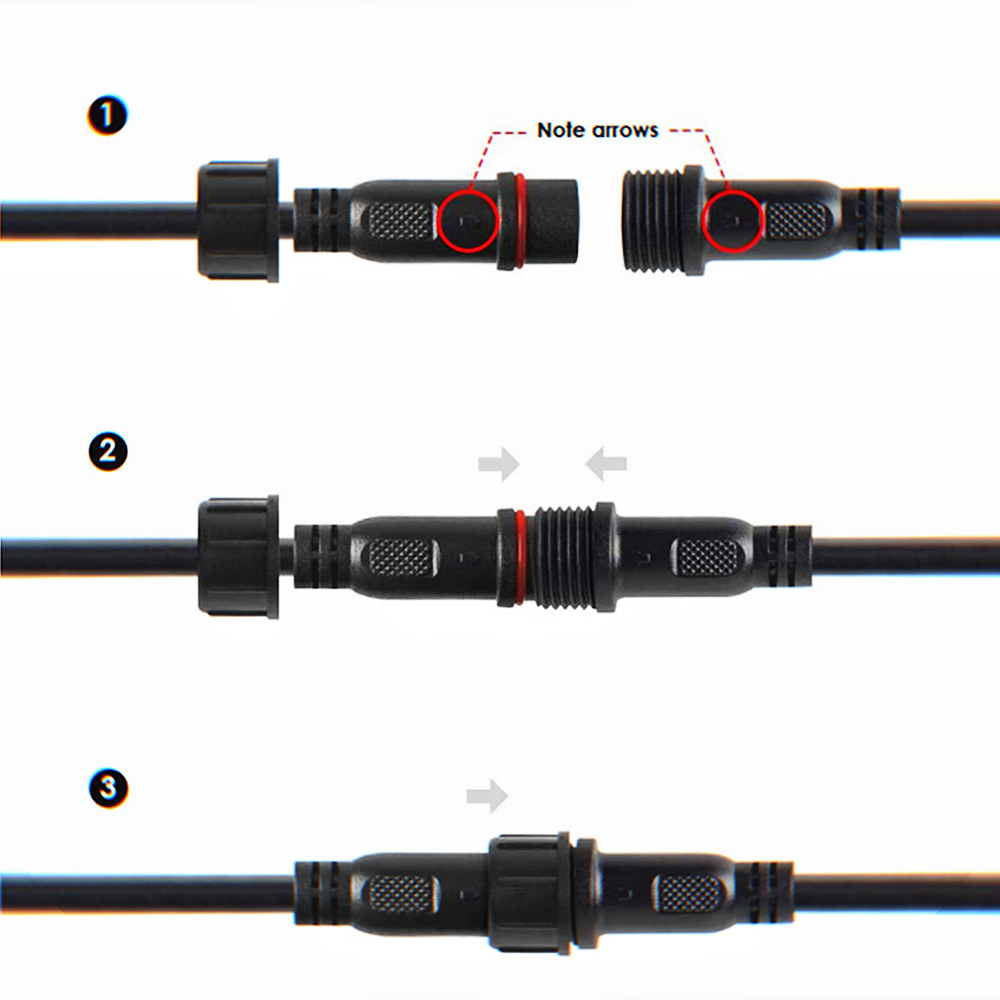 2pin DC LED Cable 1 Metre Exte – Outdoor Lighting Extension Cord recenzja i cena