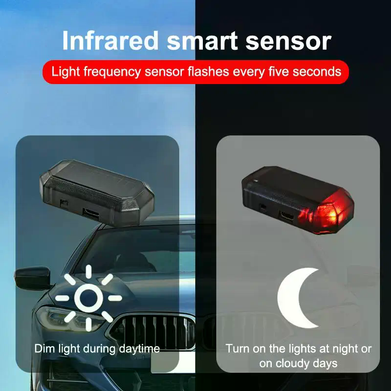 Car Mini LED Solar Power Warni – Outdoor Lighting Wireless recenzja i cena