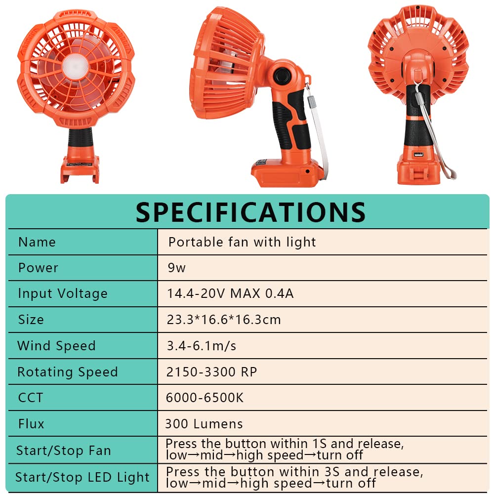 Portable Outdoor Fan for Black – Outdoor Lighting Unit recenzja i cena