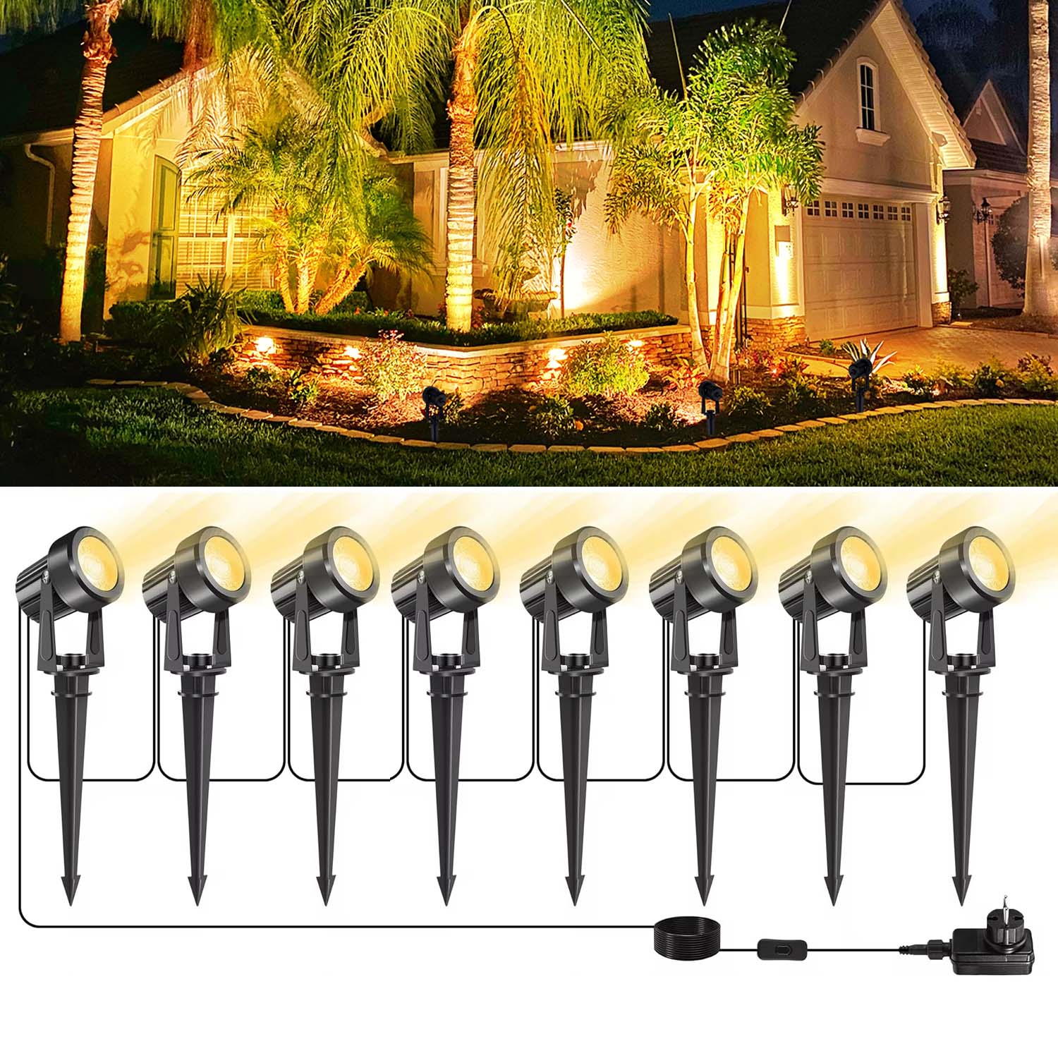 4/6/8LEDS 3000K Outdoor Spotli – Outdoor Lighting Low Voltage recenzja i cena