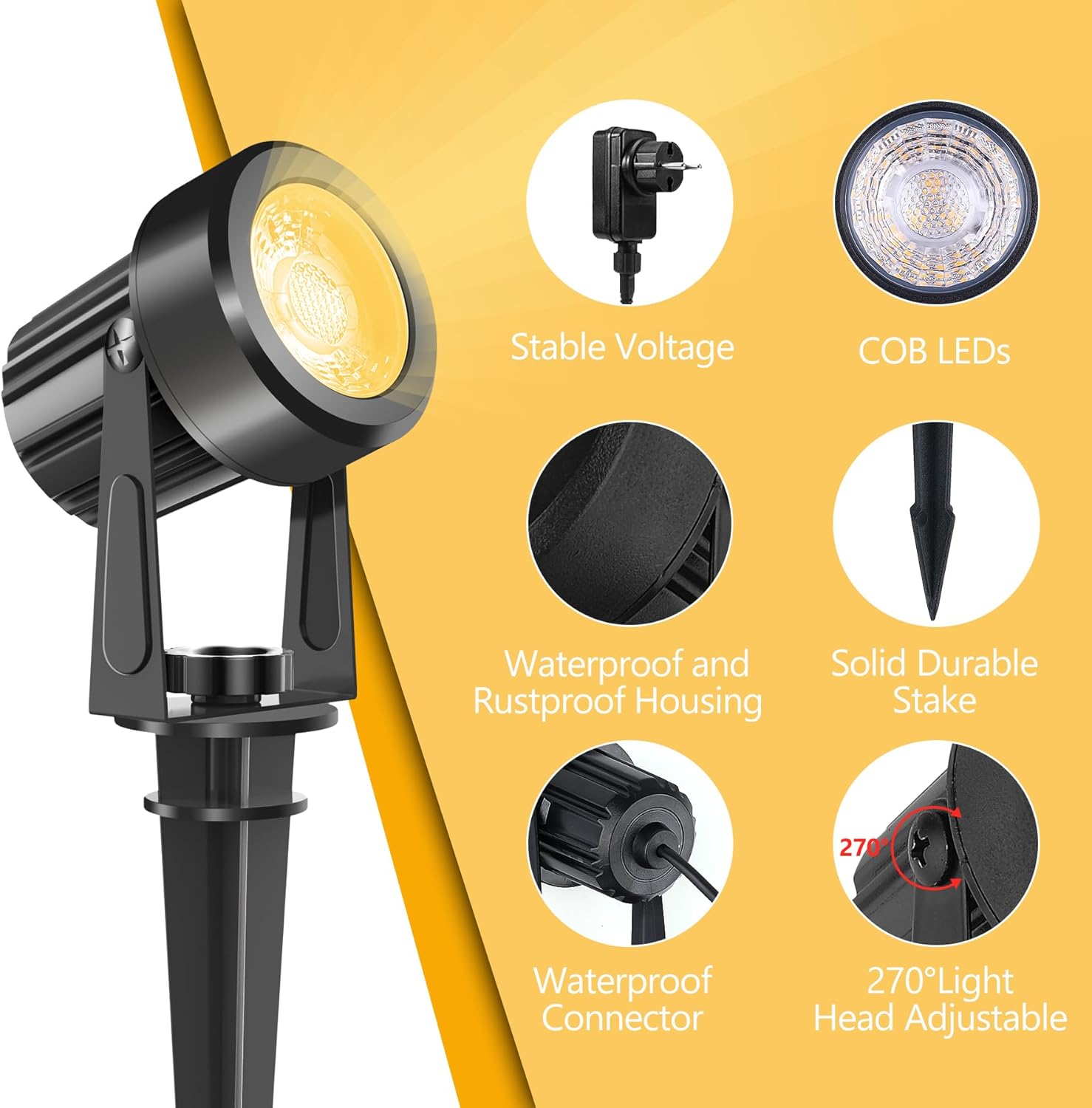 4/6/8LEDS 3000K Outdoor Spotli – Outdoor Lighting Low Voltage recenzja i cena