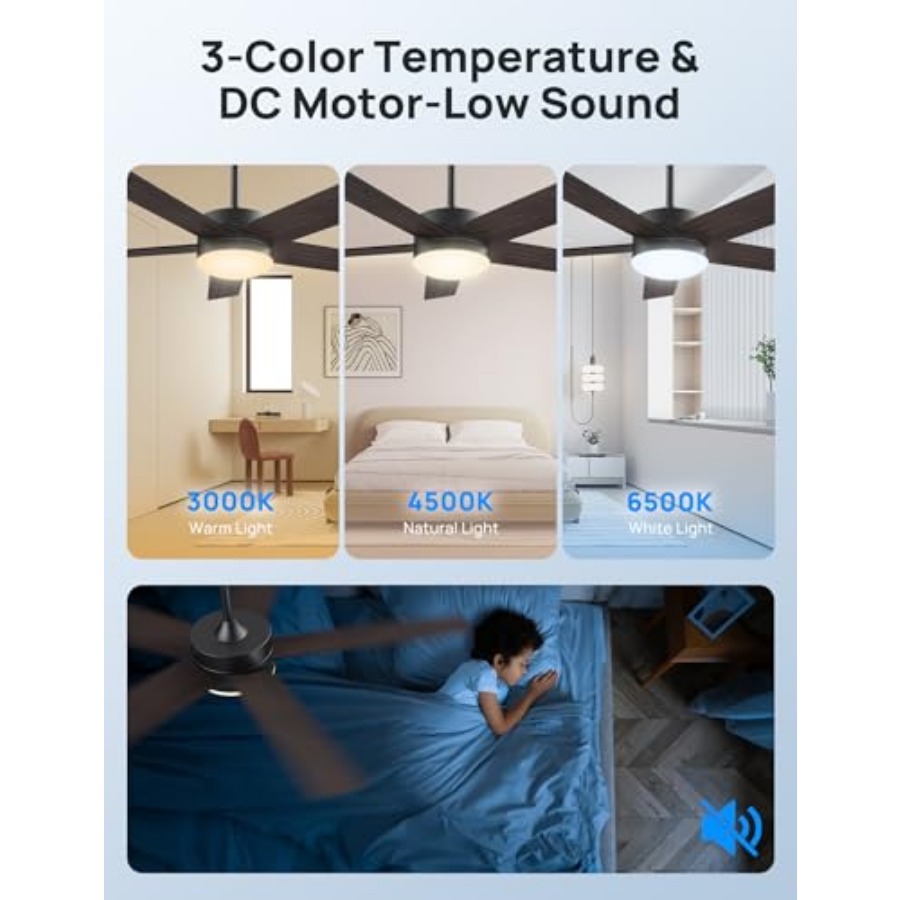 Ceiling Fans with Lights 52 In – Outdoor Lighting Remote Control recenzja i cena
