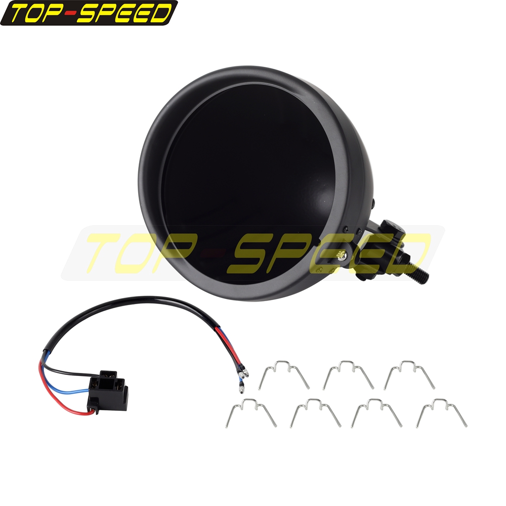 Black/Chrome Motorcycle Headla – Outdoor Lighting Unit recenzja i cena