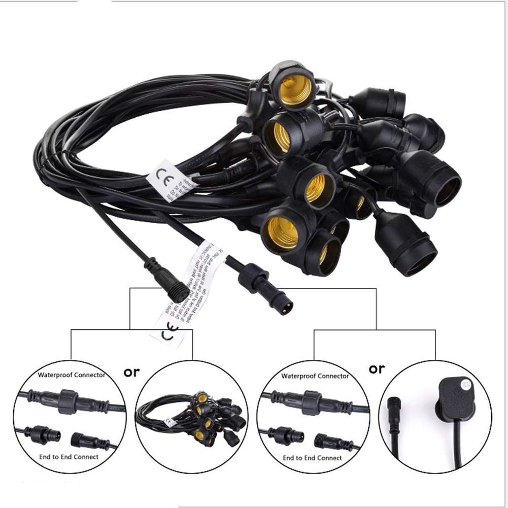10/20/30m E27 Commercial Grade – Outdoor Lighting Extension Cord recenzja i cena
