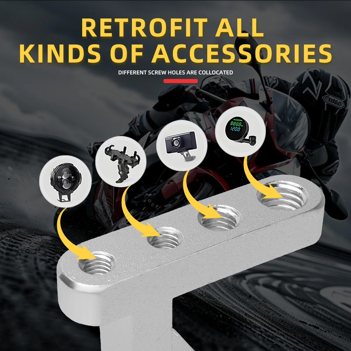 M5 M6 M8 Thread 4 Holes Motorc – Outdoor Lighting Unit recenzja i cena