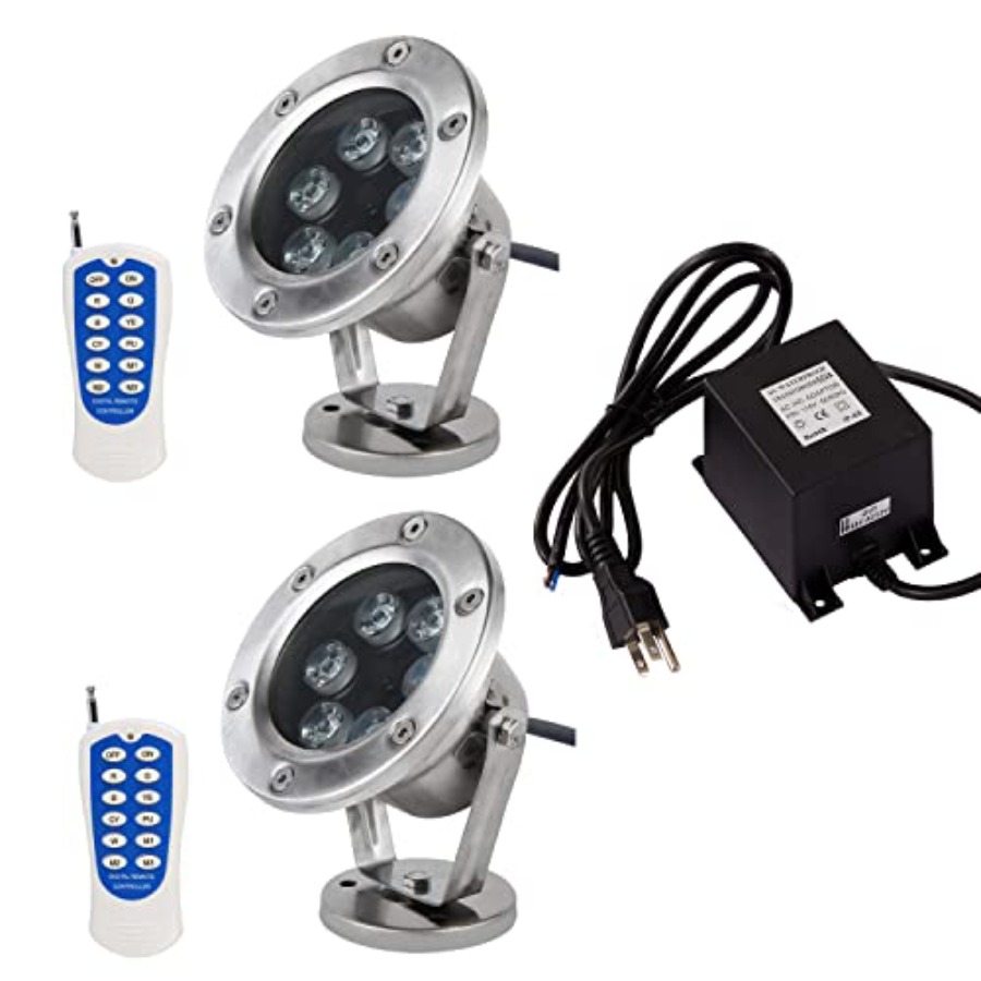 LED Pond Light 2 Pack for outd – Outdoor Lighting Remote Control recenzja i cena