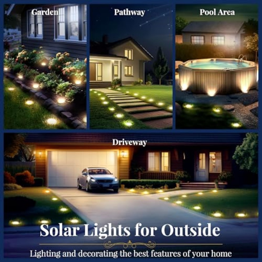 Solar Ground Lights Solar Ligh – Outdoor Lighting Ground recenzja i cena