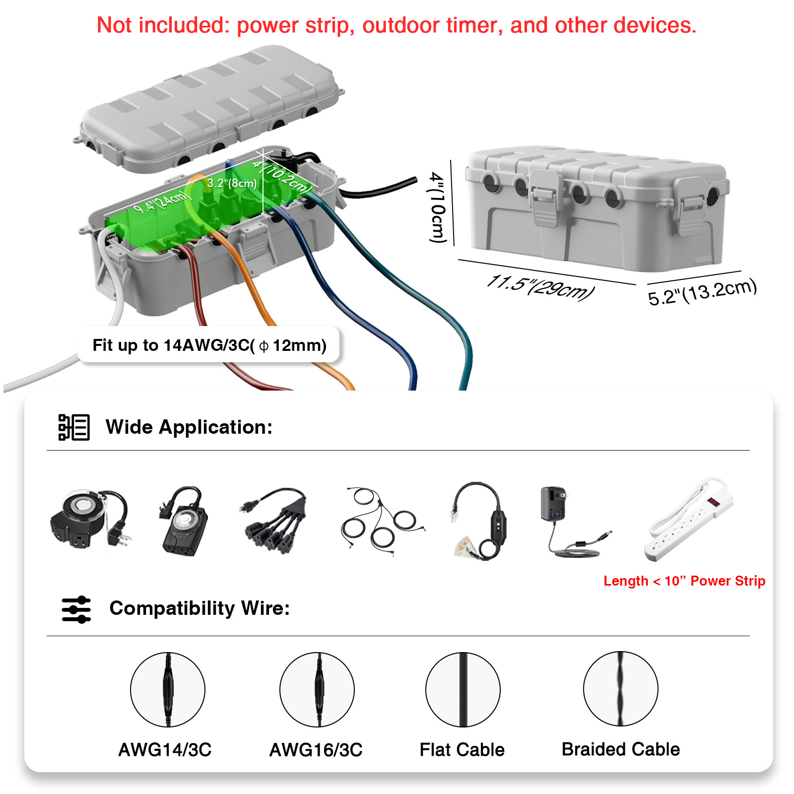 IP54 Waterproof Extension Cord – Outdoor Lighting Extension Cord recenzja i cena