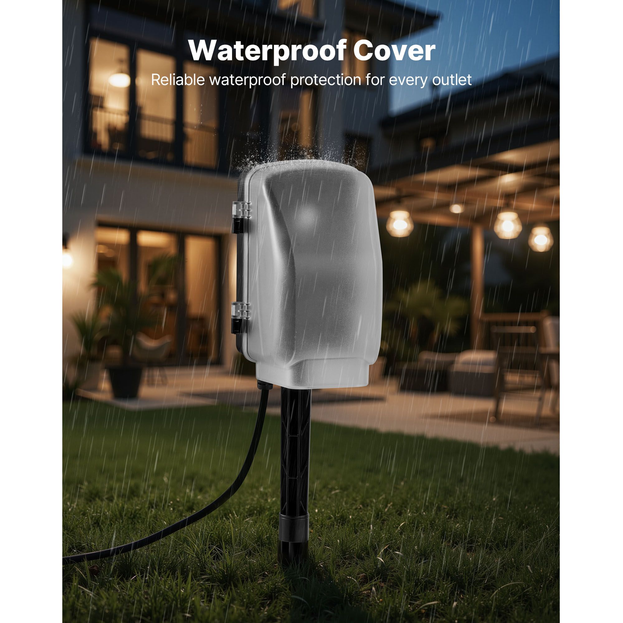 Outdoor Power Stake 25FT Exten – Outdoor Lighting With Outlet recenzja i cena